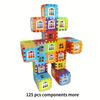 Kids Educational Block Puzzle, 50/70/100/140Pcs, Portable Plastic Toy for Ages 3+ Brain Training