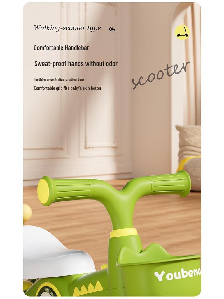 Loopfiets voor peuters 1-3 jaar: Loopfiets zonder pedalen & Vierwielige scooter