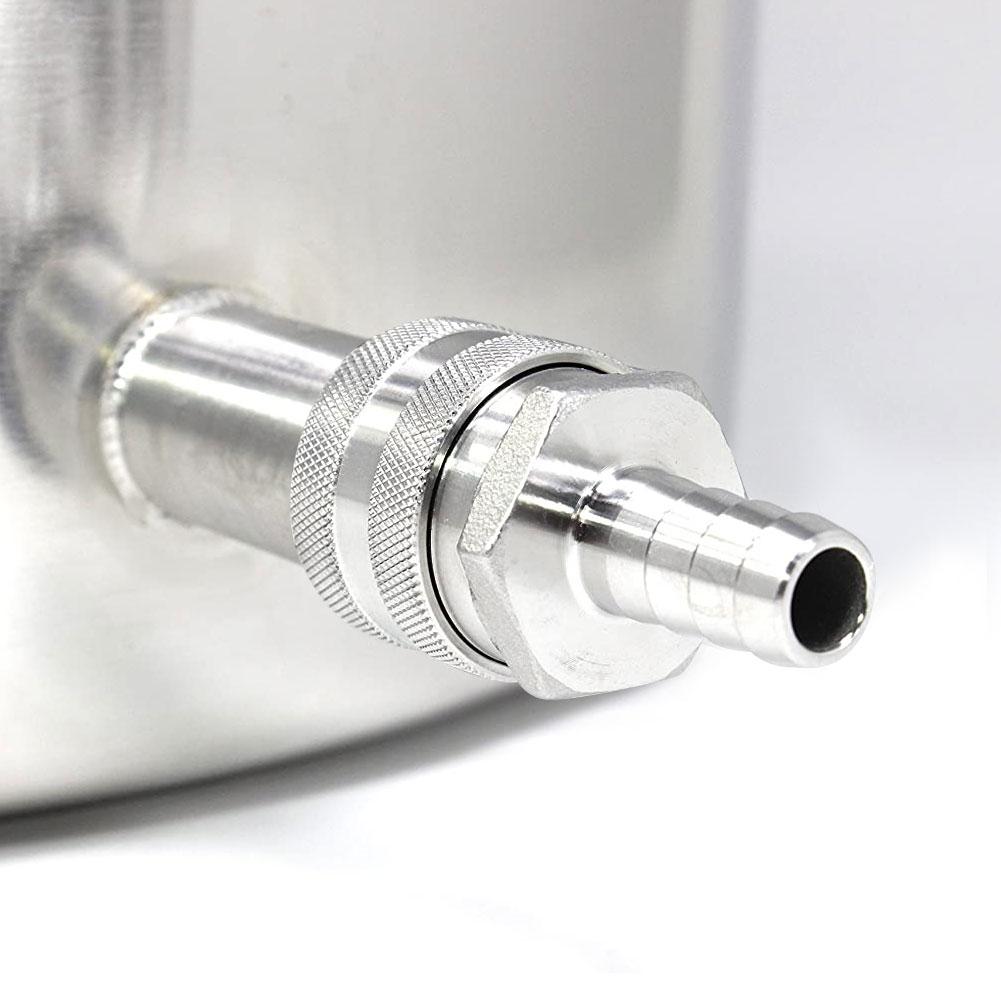 Stainless Steel G1/2in Thread Quick Connector Beer Barrel Connector Adapter Home Brew Fitting