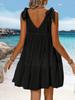 Women's Summer New Sun Protection Cover Up Beach Dress Strappy Loose Maxi Dress
