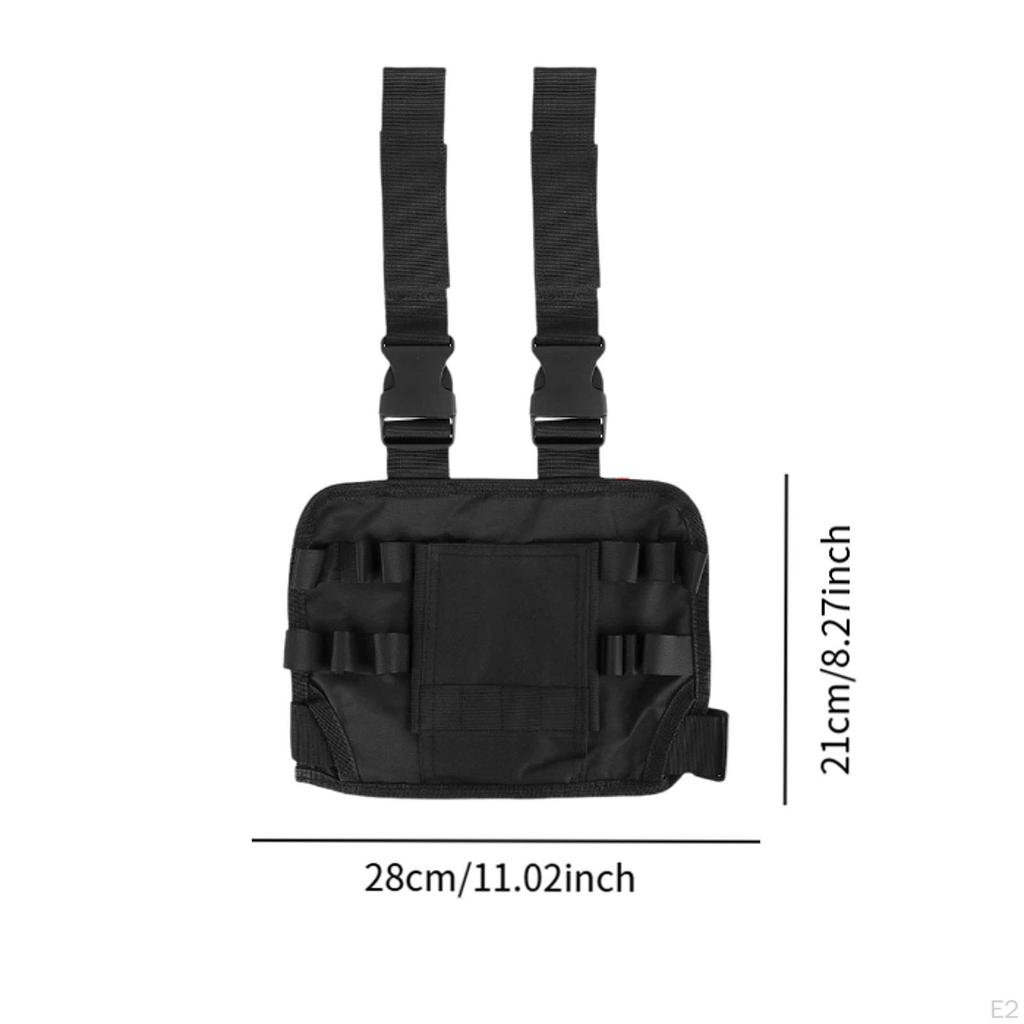 Leg Tool Pouch Utility Organizer with Belt Clip Adjustable Pocket Bag for Electrician Handyman