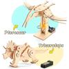 1/4PCS Dinosaur STEM Toys for Kids 3D Wooden Puzzle Model Robot Model Kit DIY Educational Science Building STEM Projects Gift