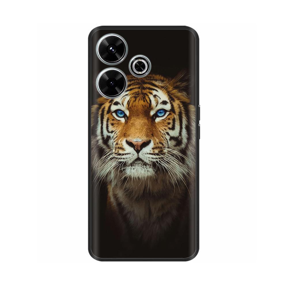 For Xiaomi Redmi 13 Case Cute Flower Cat Painted Soft Silicone TPU Back Cover For Redmi 13 4G redmi13 2024 Phone Cases Shells