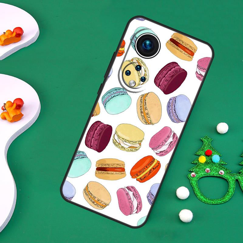 Macarons Cake Dessert Cute Case For Honor Magic 7 Pro 6 5 50 70 90 200 Lite X9b X9a X8a X8b X7a X6a X8 X9 X9c Cover