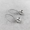 Silver Dangle Earrings for Women Jewelry Accessories Ear Jewelry Gifts Ball Long Earrings Drop