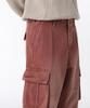 Musinsa Standard Pigment Extra Wide Cargo Denim Pants [Smoke Pink]