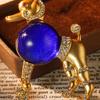 Elegant Poodle Brooch Secure Clasp Portable Alloy Jewelry for Formal Event Daily Wear