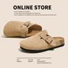 New women's autumn and winter fashion platform Birkenstocks casual half-drag fashion versatile and durable bag head slippers
