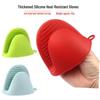Silicone Oven Mitts: Heat-Resistant, Non-Slip, Thick, Anti-Scald, Two-Finger Gloves