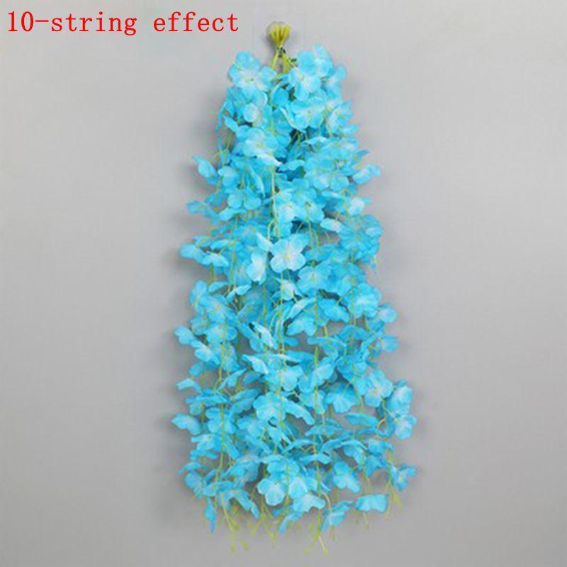 5/10/20Pcs 60cm Artificial Wisteria Hanging Flower Garland Silk Flower Vine for Wedding Party Home Garden Flower Wall Decor
