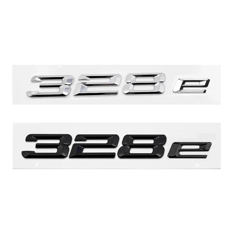ABS Auto Kofferraum Buchstaben Logo Plakette Emblem Aufkleber Für BMW 316e 318e 320e 323e 325e 330e 335e 530e E46 E90 E91 F30 F31 F34 G20 G30