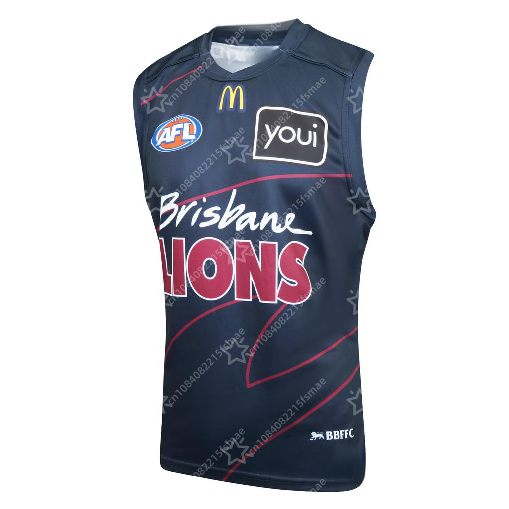 AFL Brisbane Lions 2025/2026 Offizielles Replica Heim-Trainings-Heritage-Trikot Herren Ärmelloses Fußballshirt BBFFC Fanartikel
