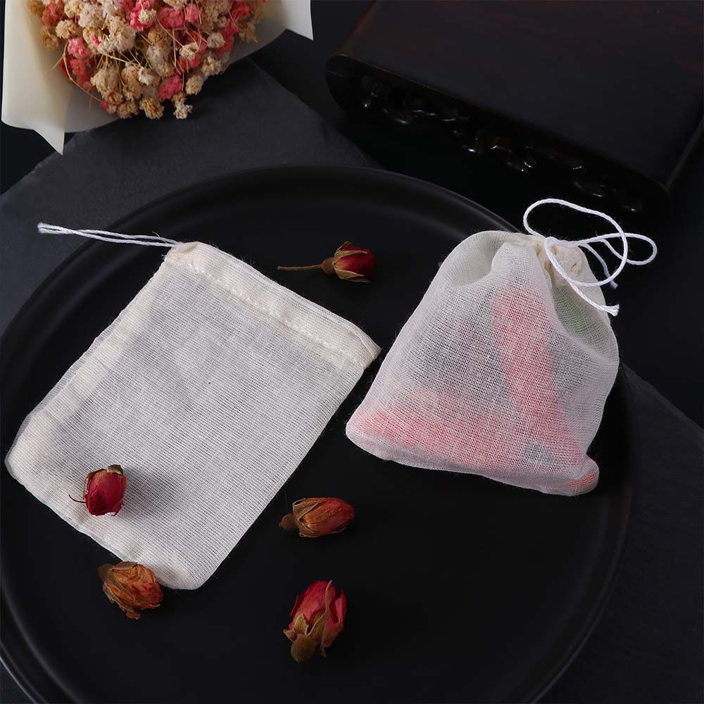For Party Tea Wedding Home Supplies Tea Filter Unbleached Food Packing Bags Muslin Bag Sachet Bag Drawstring Bags Cotton Pouch