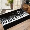 Musician Gift Music Keyboard Doormat Welcome Mat for Piano Lover Entryway Decor Home Studio Mat Musical Note Keys Design Rug