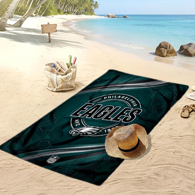 Asciugamano da Spiaggia Philadelphia Eagles Morbido Portatile Asciugatura Rapida?Asciugamano Asciutto Per Piscina Vacanza Estiva Sport all'Aperto