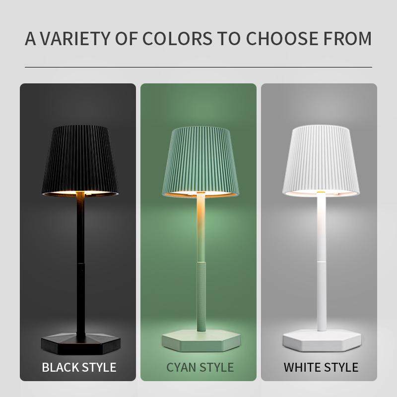 New Rechargeable LED Table Lamp Touch Switch 3 Levels Dimmable Desk Lights Bar Club Dinner Creative Decorative Ambient Lighting