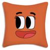 Animation Amazing World Gumball Pillow Covers Cartoon Sofa Decorative Home Double-Sided Printing Short Plush Cute Cushion Cover