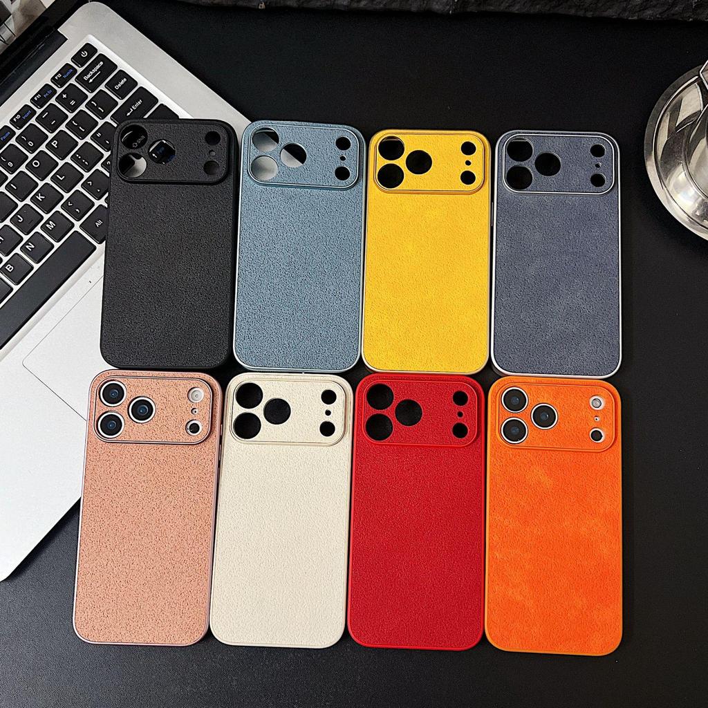 Duże Okno z Wzorem Liczi Etui na Telefon dla Apple 16PRO/16/17PROMAX z Precyzyjnymi Otworami, Modny Akrylowy Design