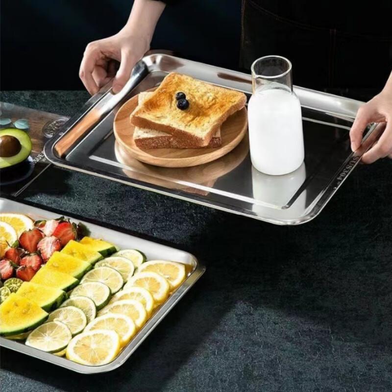 304 Stainless Steel Rectangular Serving Trays