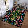 Colorful Bohemian Style Carpet with Floral and Eye Pattern Design Suitable for use as an anti-slip for living room bedroom sofas