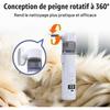 2in1 Wireless HandHeld Hair Vacuum Comb, with Reusable Washable Filter, Detangling & FineTooth Suction Comb for Pets and Household Daily Grooming Care