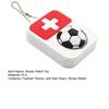 Football Clicker Fidget Toy with Ball Chain Stress Relief National Flag Football Decompression Button Keychain Pendant Backpack Charm Fans Gift