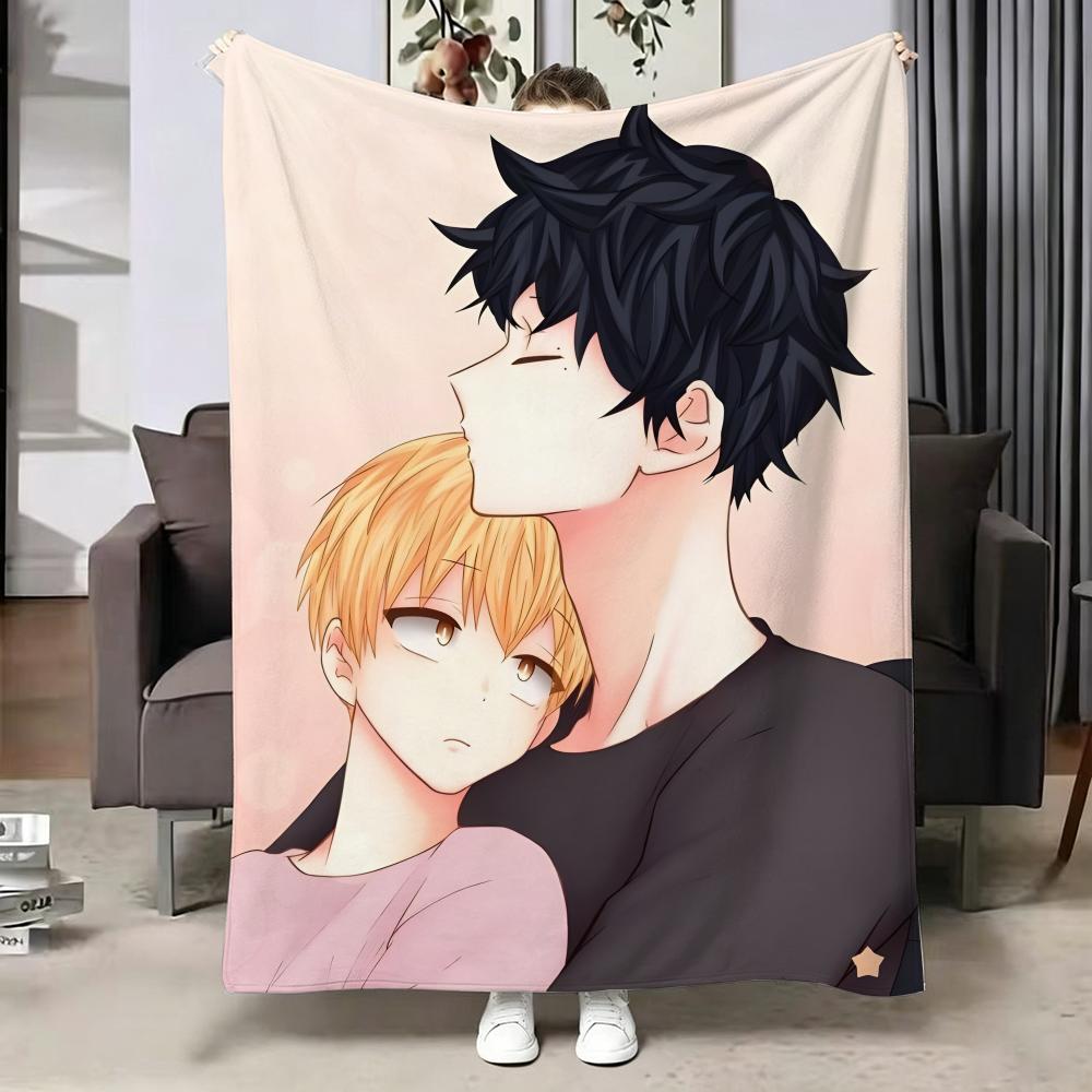 L-Love I-Is A-An I-Illusion Throw Soft Warm Flannel Blanket, Multi-use Throw for Bed Sofa Office, Air Conditioning Nap Blanket 75X95CM