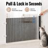 Retractable Dog Gate Safety Barrier Mesh Door for Cats Puppies Home Apartment Office Doorway Hallway Stairs Kitchen Pet Fence