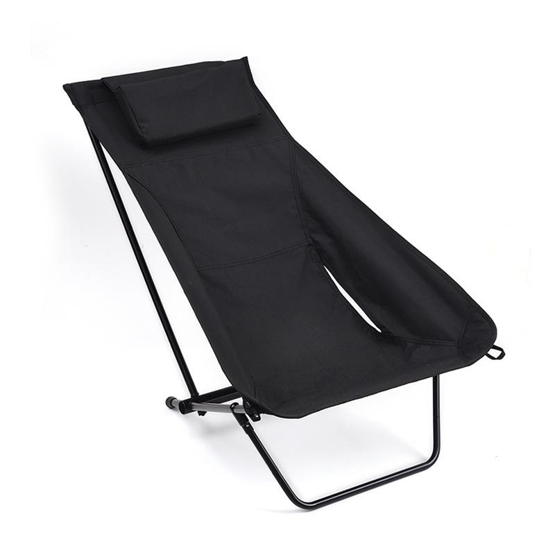 

Compact 7075 Aluminum Folding Lounge Chair for Camping, BBQ, Fishing & Napping чорний