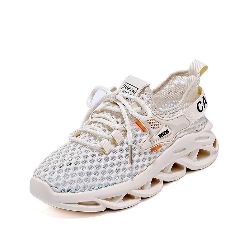 Flying Woven Shoes Women's Spring and Summer Non-slip Sports Shoes Women's Casual Soft-soled Mesh Thin Shoes Mother Walking Single Shoes DY901