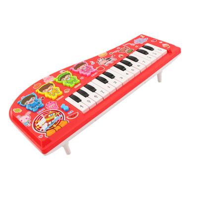 Kinder Klavier Spielzeug Keyboard Cartoon Multifunktions Elektronisches Instrument für Anfänger Rot