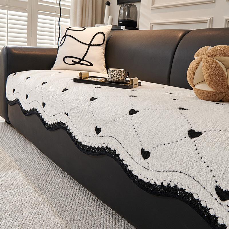 New Special-Shaped Sofa Cushion Half-Edge Velvet One-Piece Straight Row Non-Slip Leather Sofa Seat Cushion Sub-Cover Cloth Towel