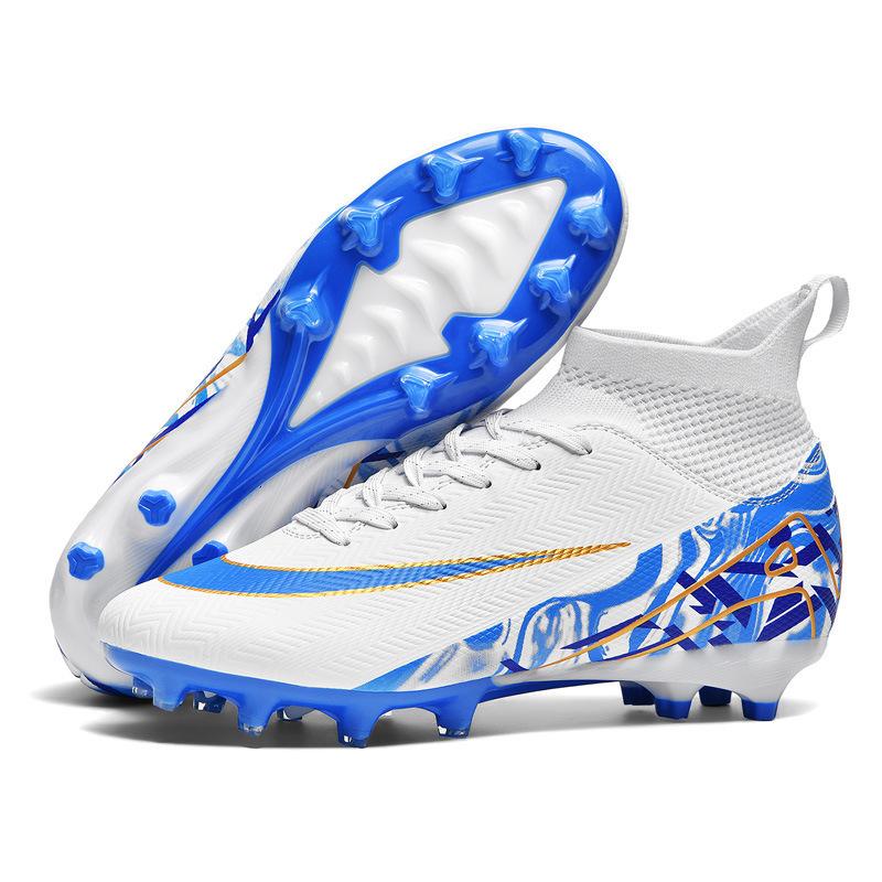 World Cup high-top football shoes, boys and girls, adult competition sports shoes, primary school students, grass training shoes