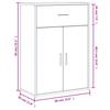 Sideboards 2 pcs. Concrete Grey 60 x 30 x 84 cm Engineered Wood