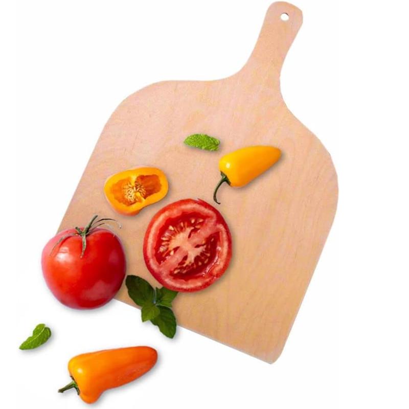 Multi-Functional Linden Wood Pizza Board and Shovel