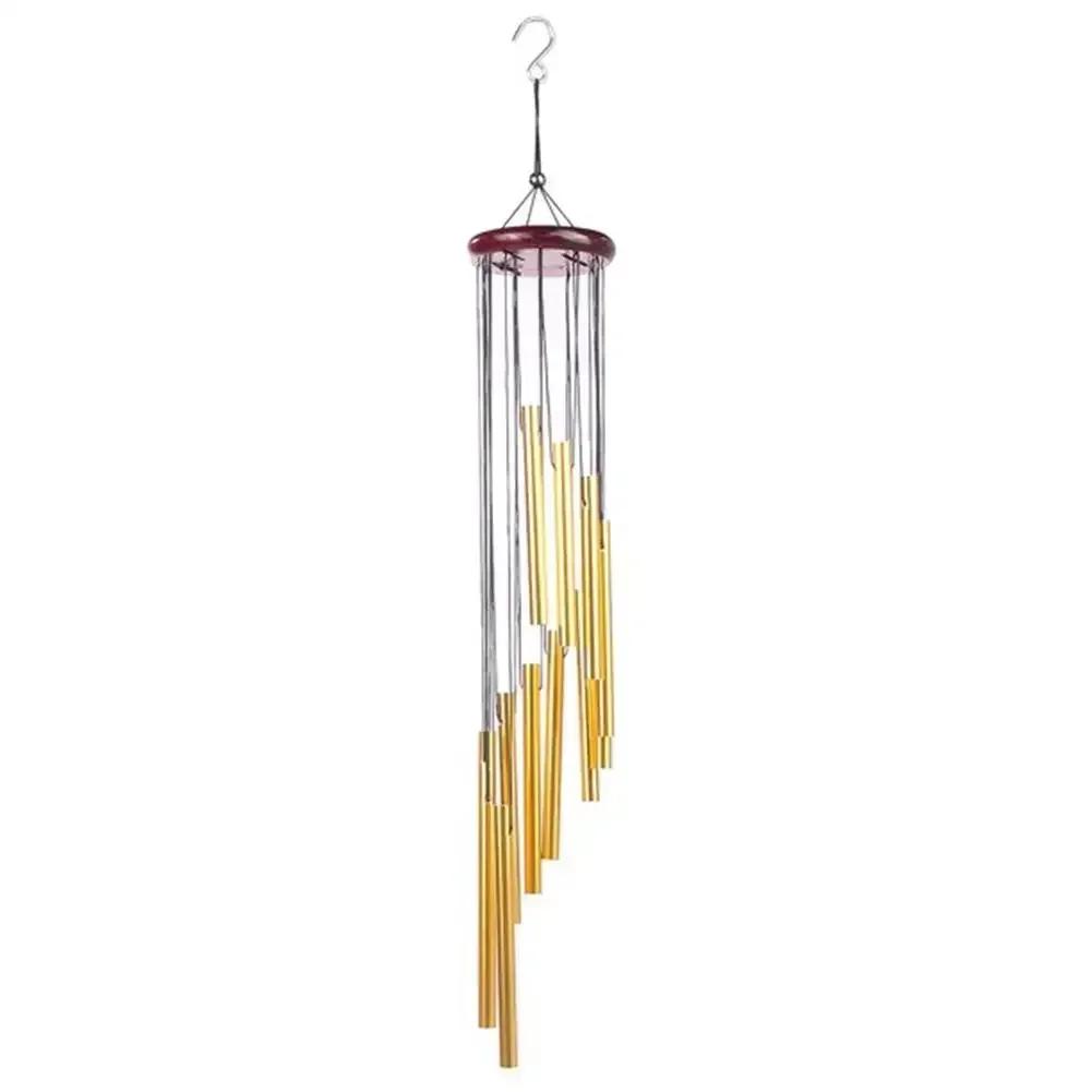 

Unique Wind Chime Exquisite Eye-catching Hanging Windbell Crisp Sound Decorative Aluminum Tubes Hanging Ornament Home Decor