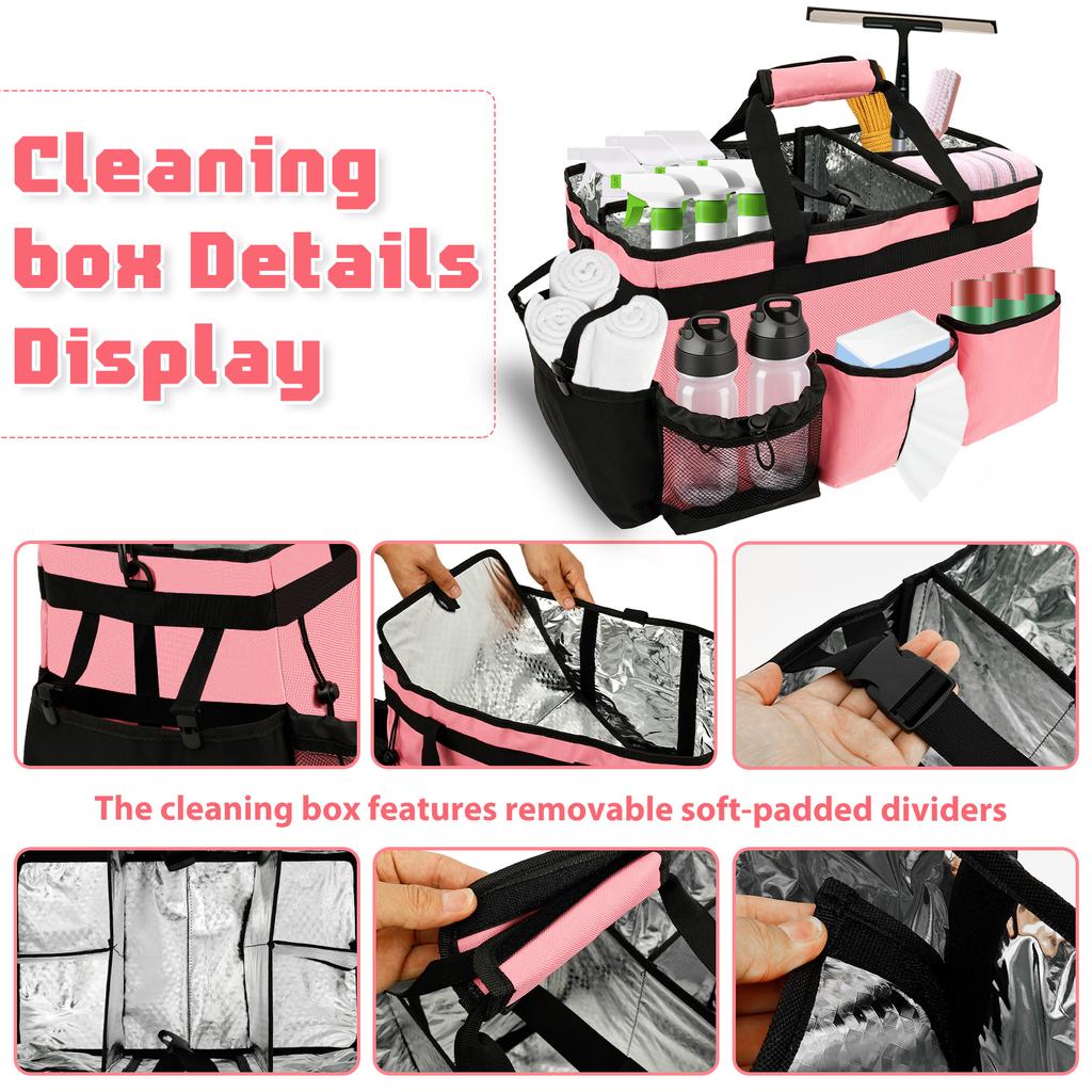 Aufbewahrungstasche für Reinigungswerkzeuge Multifunktional Schwerlast Wasserdicht Verschleißfest Werkzeugtasche mit Hüftgurt und Schultergurt