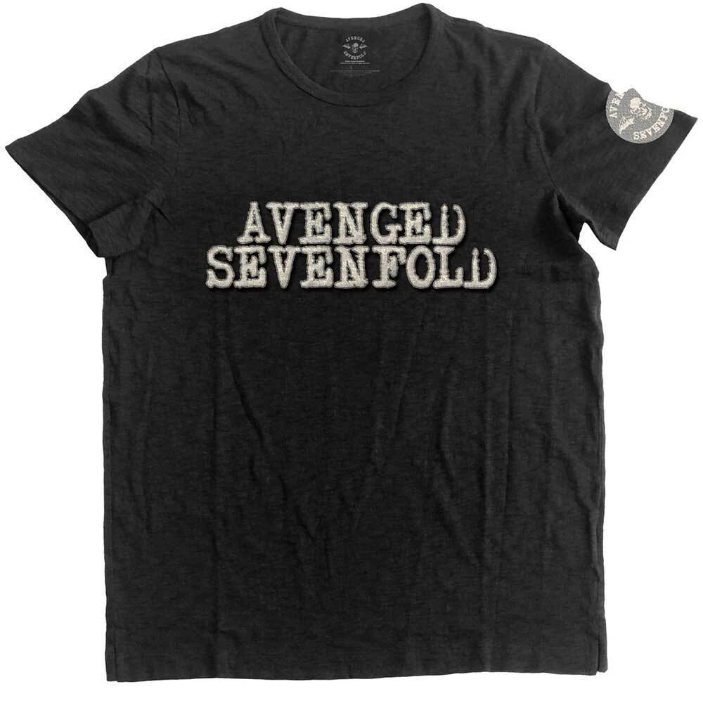 Avenged Sevenfold Logo & Death Bat T-Shirt Black New M