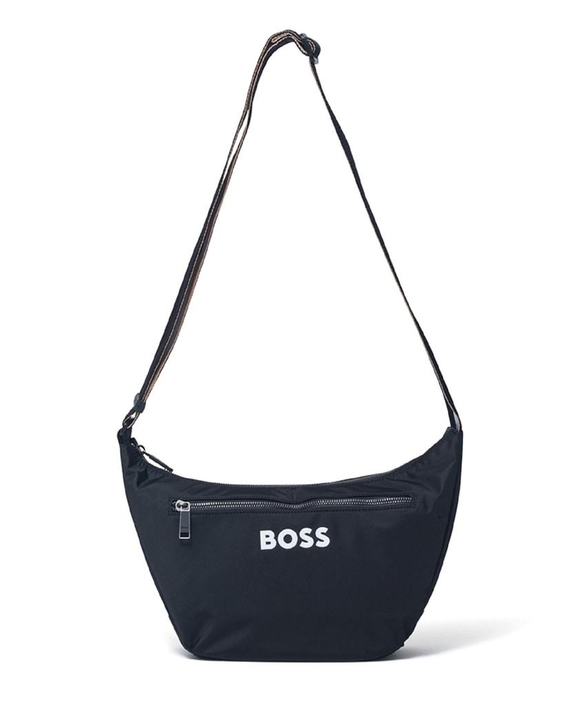 Boss Catch Shoulder Black Bag,