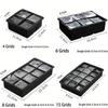 4/6/8/15 Grid Big Ice Tray Mold Box Large Food Grade Silicone Ice Cube Square Tray Mold Diy Bar Pub Wine Ice Blocks Maker Model