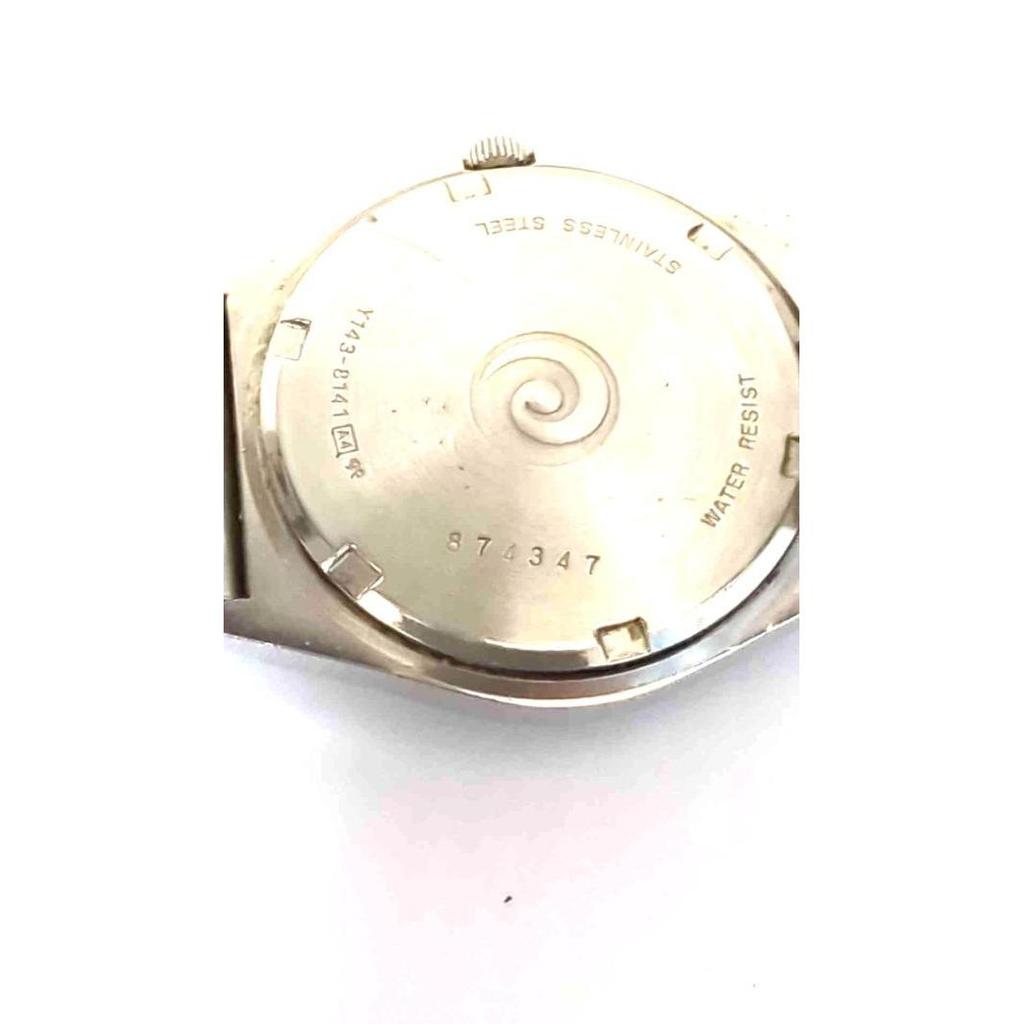 Used SEIKO ALBA Y143-8141 Unisex Quartz Analog Watch Working Item 50-26