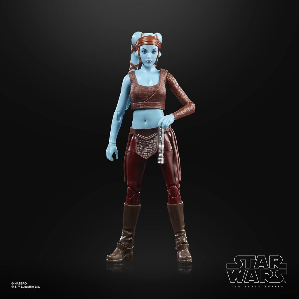 Star Wars Black Series Aayla Secura 6-inch (15 cm) Star Wars Episode II Attack of the Clones Action Figure, Ages 4 and Up F4355 Authentic