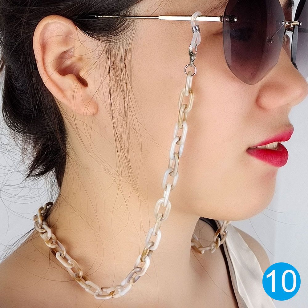 School Office Supplies Anti Slip Acrylic Necklace Strap Sunglasses Lanyards Eyewear Holder Glasses Chain