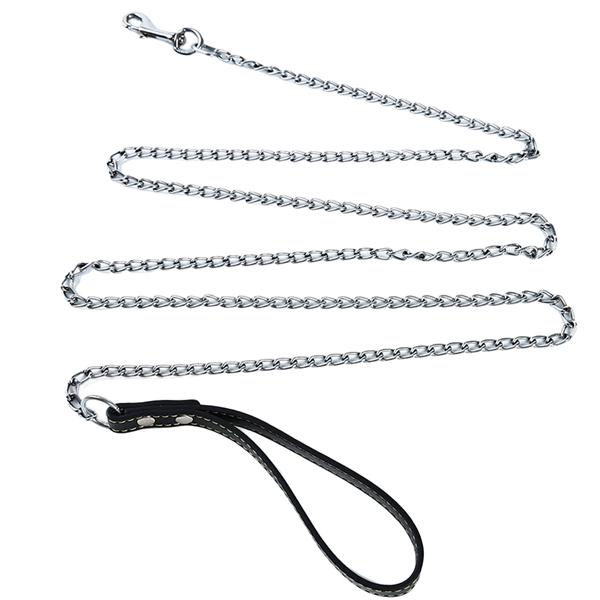 Pet Leash Chain Lead Dog Chain Antibitemetalchain Chainleashhandle Dogchain