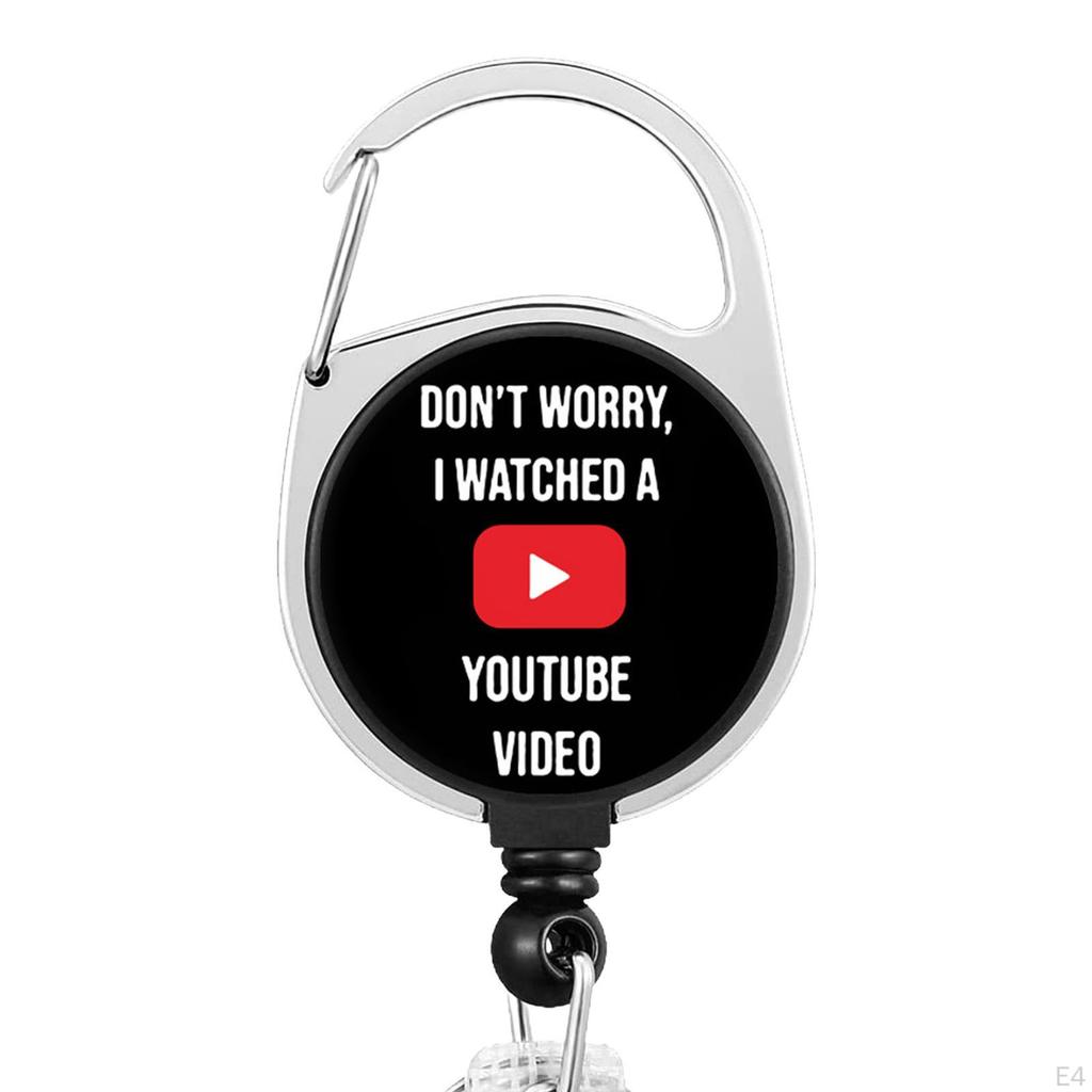 Verpleegkundige Intrekbare Badge Reel Houder Naamclip Accessoires met Draaibare Karabijnhaak voor
