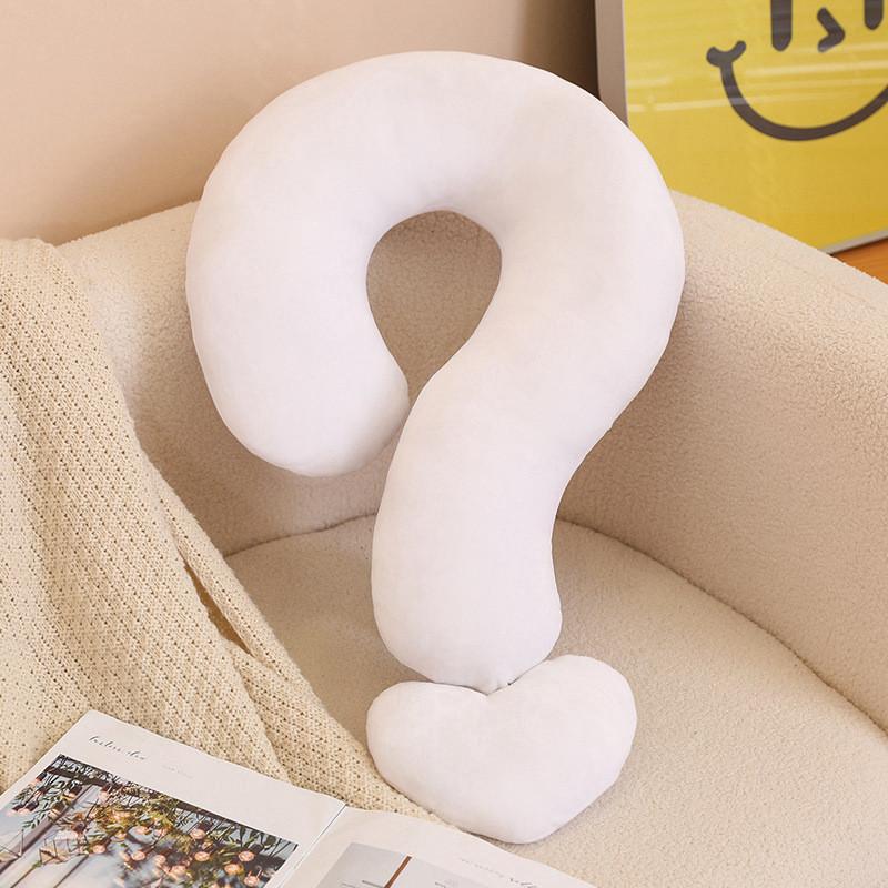 Mark Neck Question Pillow Plush Toy Cartoon Stuffed Doll Cute Decorative Cushion