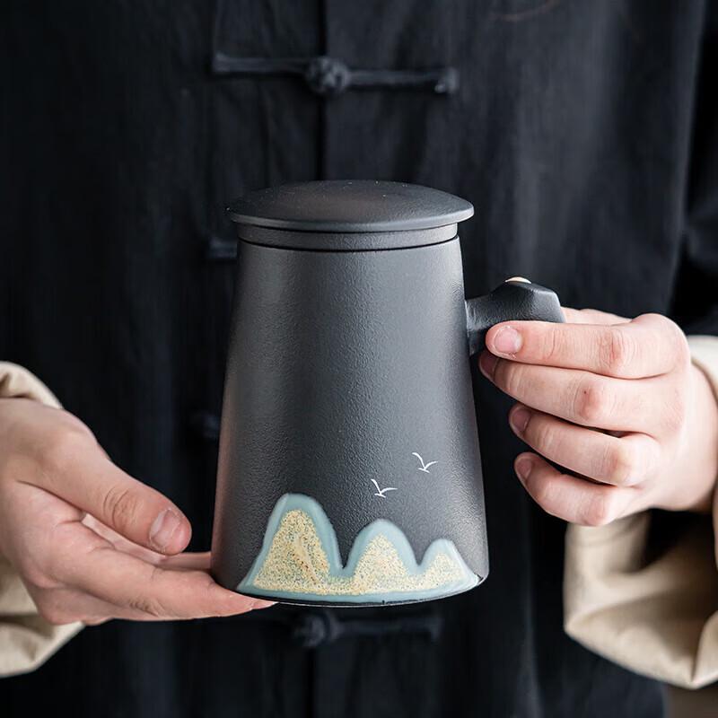 Chaxun Ceramic Teacup & Tea Caddy Gift Set