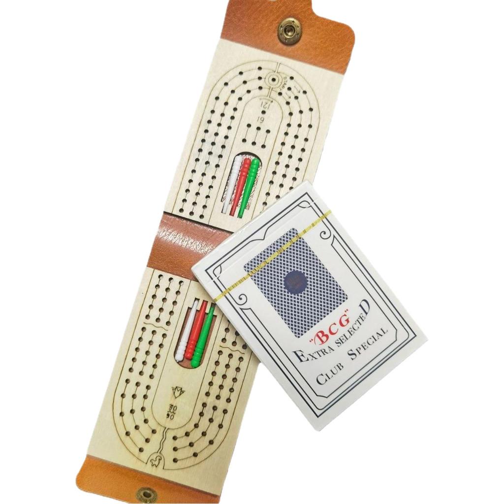 Cribbage Scoreboard Wooden Game Board For Family Entertainment And Gift Giving
