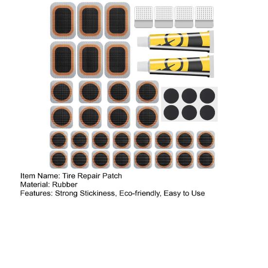 Bike Inner Tire Patch Repair Kit Bicycle Tube Puncture Patches Strong Stickiness Waterproof MTB Road Bike Glue-Free Patches