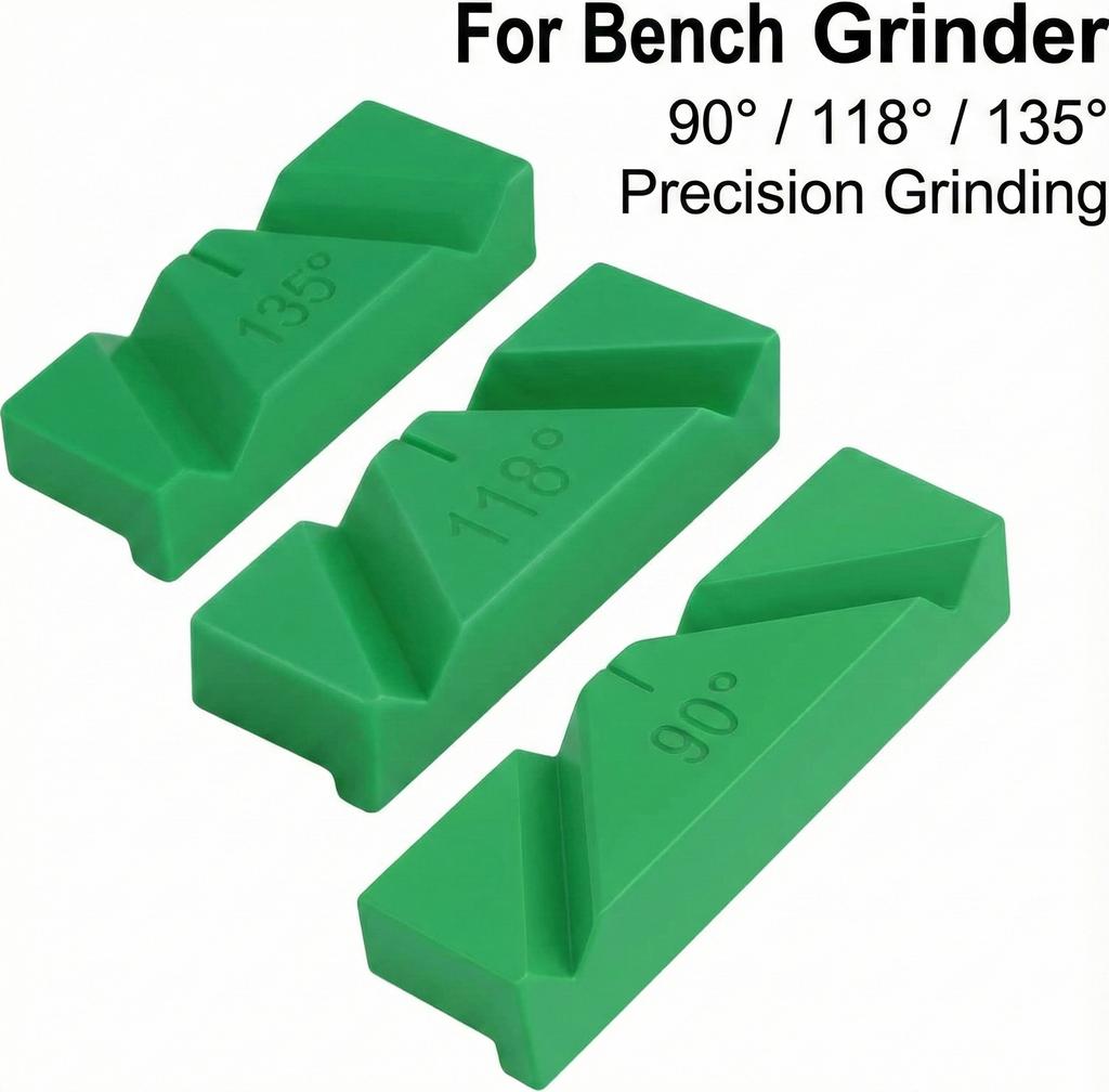 Drill Bit Sharpener Jig For Bench Grinder Precision Grinding Fixture 90 118 135 Degree Angle For Metal Woodworking DIY Tool